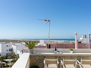 Dachterrasse mit Meerblick