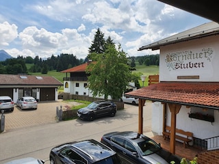 Vom Balkon aus
