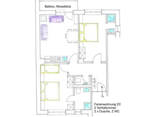 Appartamento per vacanze Bernkastel-Kues Pianta del piano 12