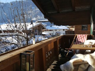 Balkon im Winter