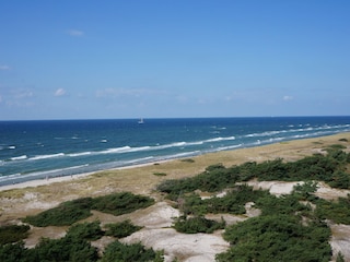 Weststrand, Blick vom Leuchtturm Darßer Ort