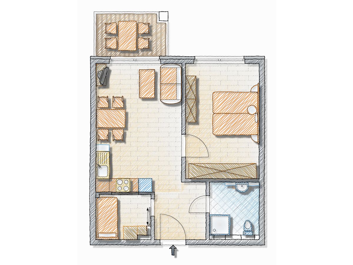 Ferienwohnung Dierhagen Grundriss 21