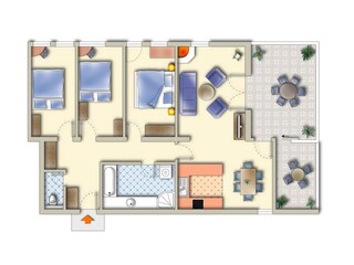 Appartement de vacances Tux Plan d'étage 20