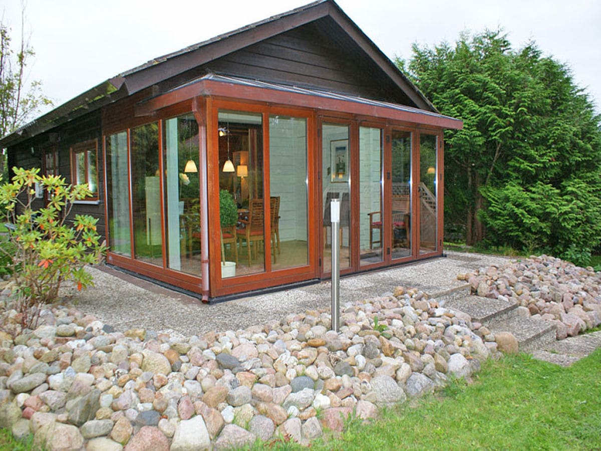 Ferienhaus Blockhaus mit Wintergarten in Strandnähe, Damp, Firma Thomas