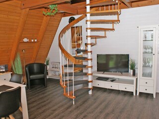 Treppe zur oberen Etage
