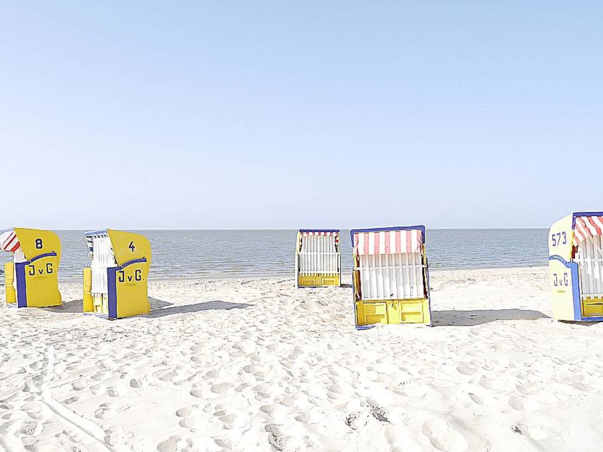 Entspannen Sie im Strandkorb