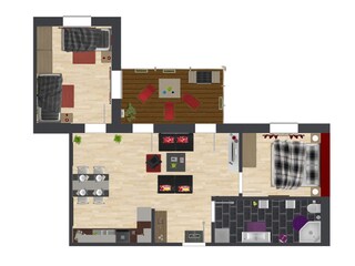 Appartamento per vacanze Borkum Pianta del piano 23