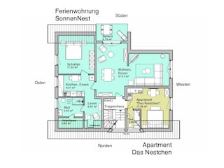 Grundriss Ferienwohnung und Apartment