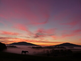 Abendrot am Gut Friedenthal
