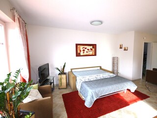 Wohnbereich mit Schlafsofa