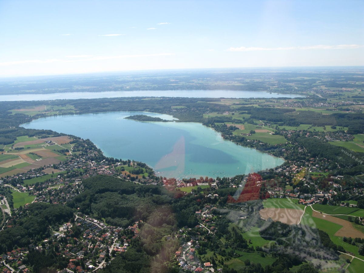 Der Wörthsee von oben