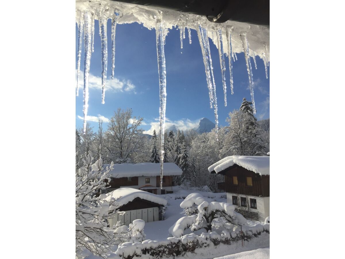 winterlicher Blick zum Watzmann