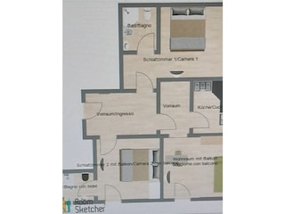 Gästezimmer Mühlwald Grundriss 13