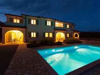 Pool in night