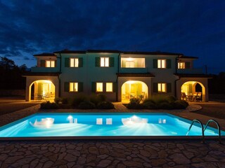 Pool in night