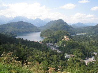 Alpsee with lock Hohenschwanstein