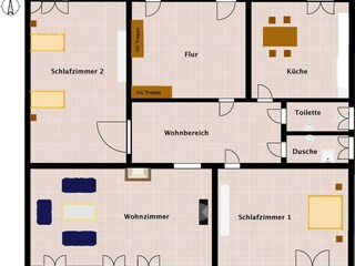 Ferienwohnung Maasholm Grundriss 22