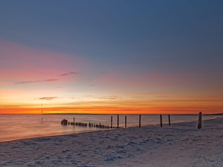 Morgens am Strand bei der Dünenresidenz