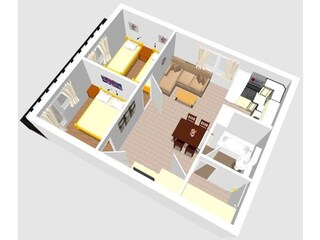 Vakantieappartement Njivice Grondplan 29