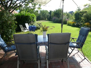 Terrassen Blick in den Garten