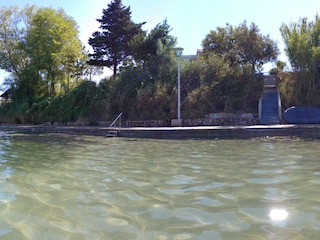 Strand direkt vor dem Haus