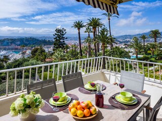 Balcony - sunny, view of the maritime alps