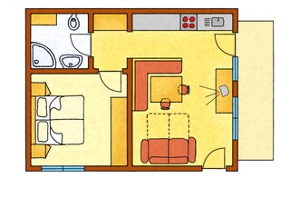 Vakantieappartement Welsberg-Taisten Grondplan 21