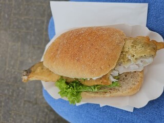 Fischbrötchen geht immer ;)