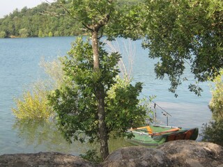 Der See: Paradies zum Angeln, Baden, Kanu fahren, ..