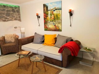 Boxspringcouch als Schlafcouch 160x200cm für 1-2 Pers.