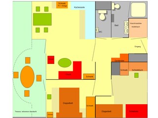 Vakantieappartement Buren Grondplan 23