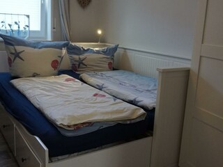 ... zum Doppelbett umbaubar