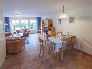 View of the living / dining area