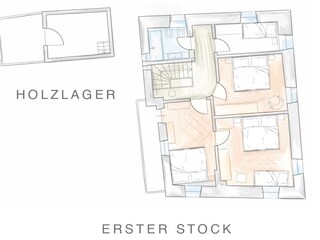 Chalet Hafling Pianta del piano 42