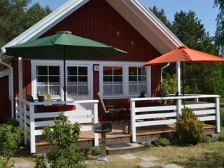 2 große Sonnenschirme stehen zur Verfügung