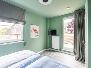 Master bedroom with French door