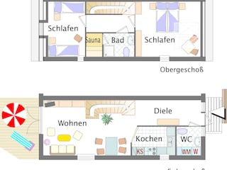 Ferienwohnung Born an der Darß Grundriss 25