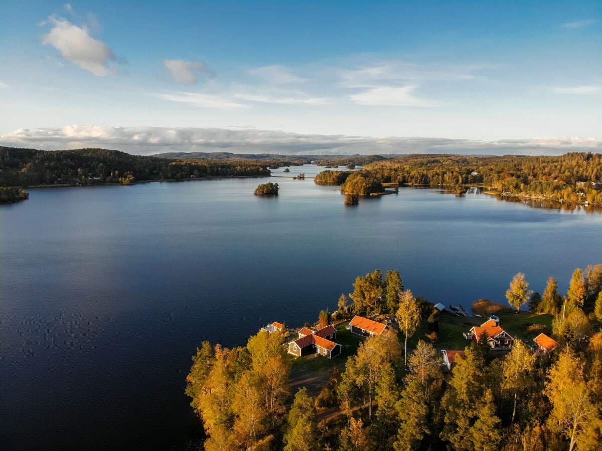 Blick über die Aspudden und den See Bunn