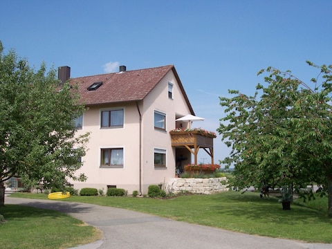 Ferienwohnung Gartenblick auf dem Ferienhof Albig