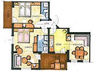Vakantieappartement Sautens Grondplan 7