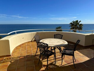 second terrace with frontal seaviews