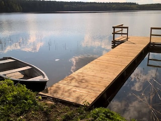 Unser Steg und Boot