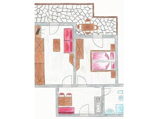 Appartamento per vacanze Deutschnofen Pianta del piano 21