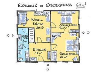 Vakantiehuis Schruns Grondplan 6