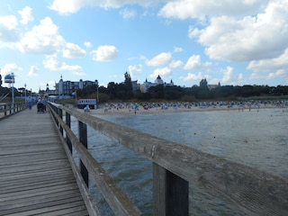 Strand von der Seebrücke aus