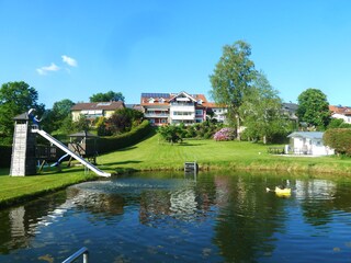 Blick zur Wohnung