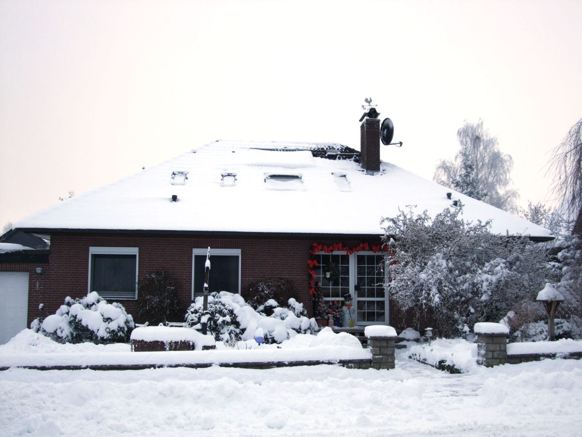 The holiday home in the winter