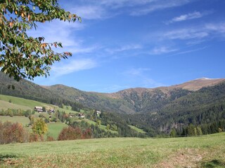 Fernblick auf Almhof Stramer
