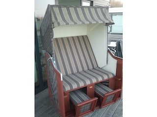 Strandkorb auf der Seeterrasse
