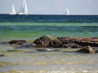 Segler vor unserem Strand